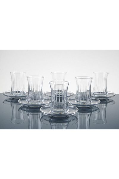 sudeka Hand Decorated Cutting Tea Set Dishwasher 12 Pieces for 6 Persons