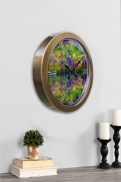 Kasva Concept 36 cm Antique Metal Jewel Wall Clock
