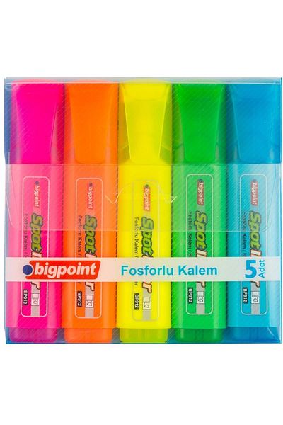 Bigpoint 5-Piece Highlighter Set