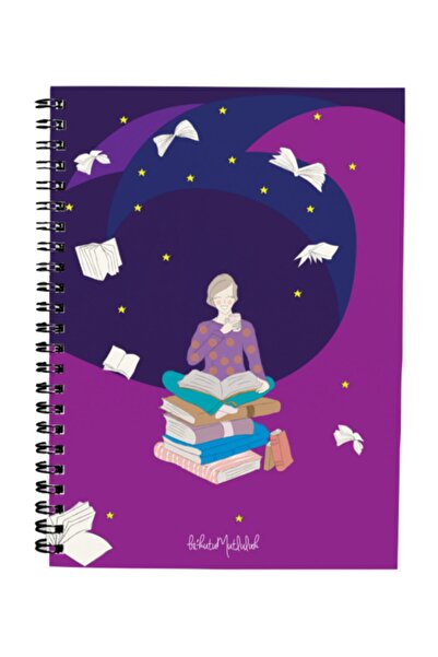 Bikutumutluluk Gift - N025 A5 Design Spiral Notebook - Books Are Miracles