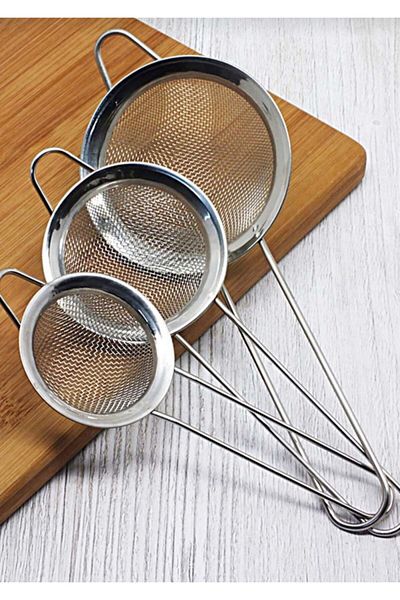 Enfa Stainless Steel 3 Piece Strainer Set