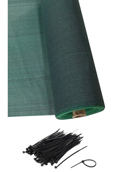 Edoplast Gölgelik File 1,5x10 Metre %95 Çit Örtüsü Yeşil Bağlama Kelepçeli
