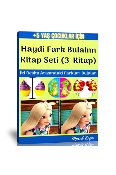 Enine Boyuna Eğitim مجموعة كتب دعونا نجد الفرق (3 كتب مقطعية)