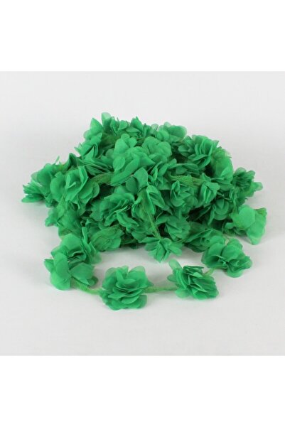 YENİ HEDİYELİK DÜNYAM Green Laser Rose 3m Laser Cut Rose Ornament Material de ambalare 36 buc țesătură organza Flori artificiale