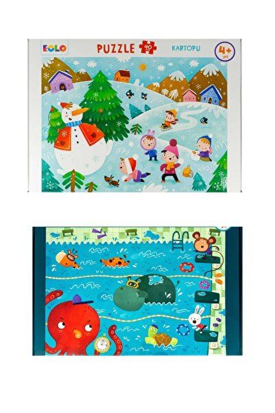 Eolo Yayıncılık 40 Parça Puzzle 2 Li Set