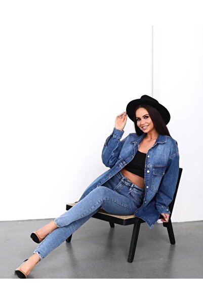 cracpot Over Size Denim Gömlek