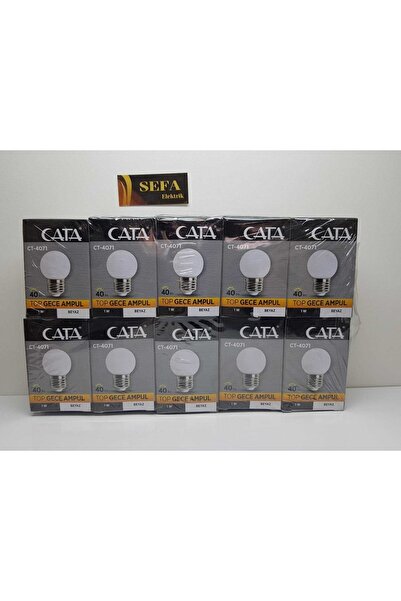 Cata 1 Watt Led Gece Lambası Beyaz E27 Duy ( 10 Adet ) Sefa Elektrik