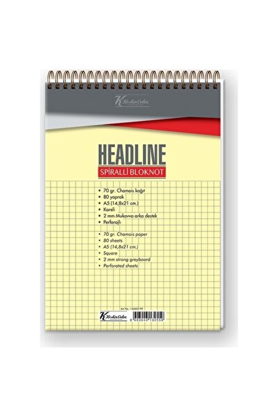 KESKİN COLOR A5 80 ورقة غطاء كارليتون متقلب لوحة الرأس الحلزونية- 145432 -99