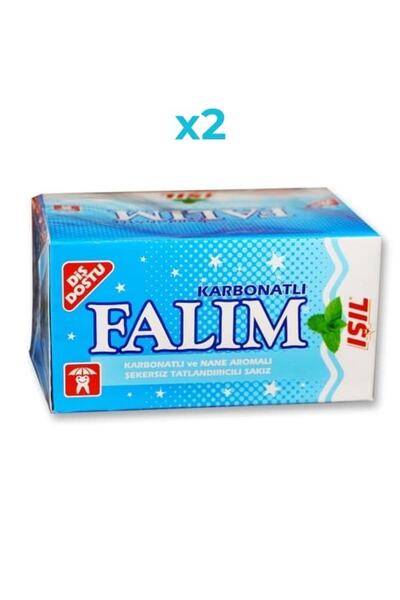 Falım Işıl Tekli Karbonat Ve Nane Aromalı Şekersiz Sakız 100'lü X 2 Kutu