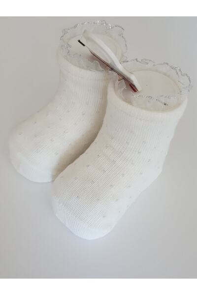 swan butik Baby Socks 0-1 Years Ecru