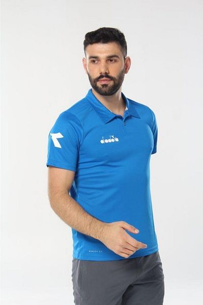 Diadora Μπλουζάκι Nacce Blue Polo Collar - 1tsr06-μπλε