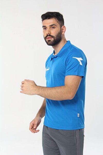 Diadora Μπλουζάκι Nacce Blue Polo Collar - 1tsr06-μπλε