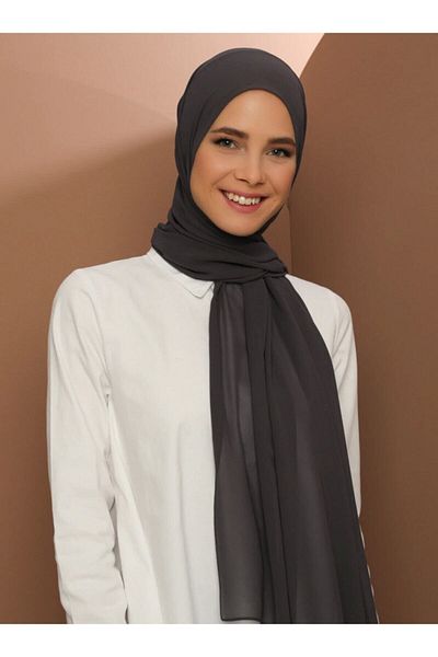 Tuva Şal شال شيفون نسائي أنثراسايت425065