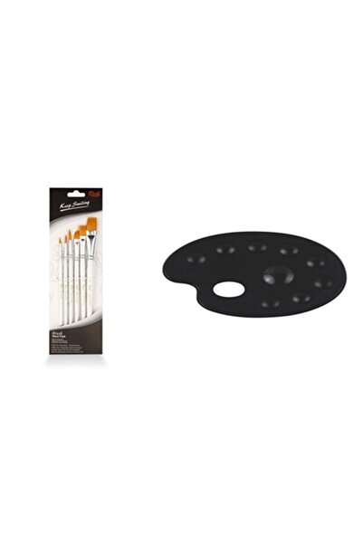Rich Keep Smile 6 Lı Fırça Seti + Siyah Palet