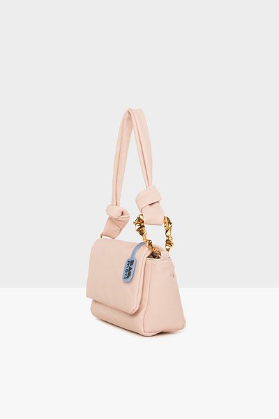 Bagmori Pink Women's Designer Pouf Soft Cover Bag with Accessories M000007127