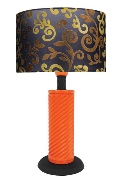 MINIMAL ETICARET VE BILGI TEKNOLOJILERI Eclipse Orange - Black Lampshade