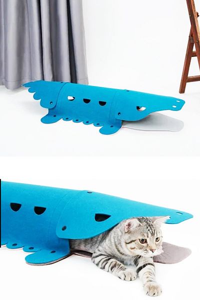 UTKU TASARIM Cayman Cat Tunnel Toy Pet Tunnel