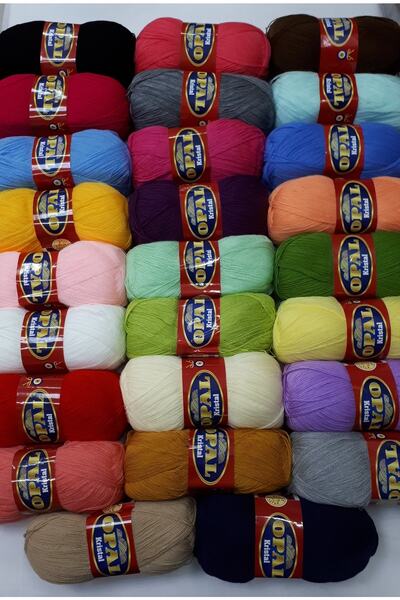 OPAL هدية طقم خيط منشفة كريستال مضاد للوبر 26 لون