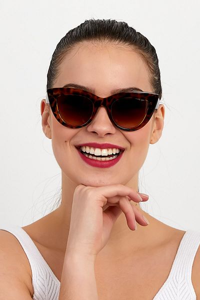 Nilu Moda Leopard Women's Sunglasses
