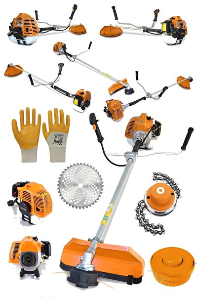 STEİNER Alman T-9200 Yan Tipi Benzinli Motorlu Çalı Çim Ot Biçme Tırpanı Maki...