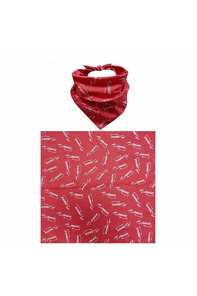 Herşey Nota Ataturk Signature Scarf Red 10 Pieces