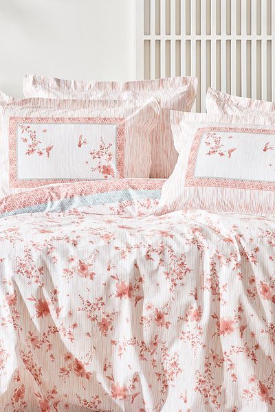 Yataş Minella Ranforce Double Duvet Cover Set - Blush