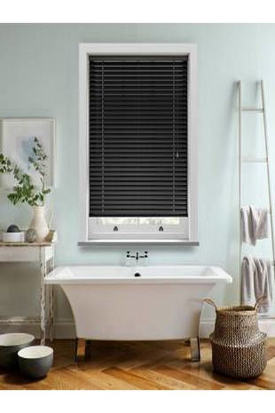 TechstorPerde Black Aluminum Blinds