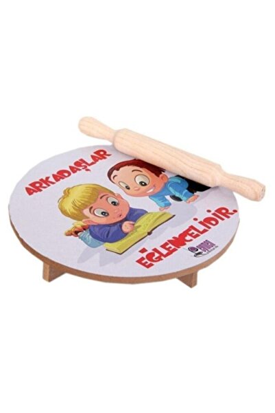 Emin İş Eğitim أدوات المائدة الصغيرة مجموعة لعب العجين شوبك وأدوات المائدة