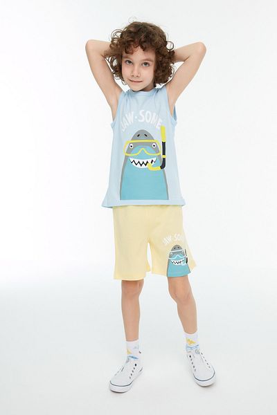TRENDYOLKIDS Pyjama - Mehrfarbig - Mit Slogan
