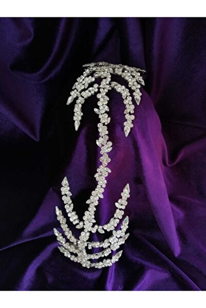 YAĞIZ BİJUTERİ Accesoriu pentru păr cu pieptene dublu de cristal