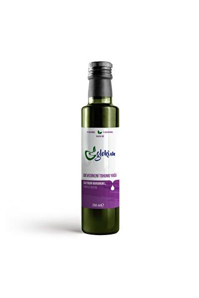 GLOKİM 250 مل زيت بذور الشوك الحليب - عصرة باردة