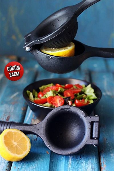 Şahane Pazar 24cm Cast Iron Lemon Squeezer - Heavy and Long Life Fma03511