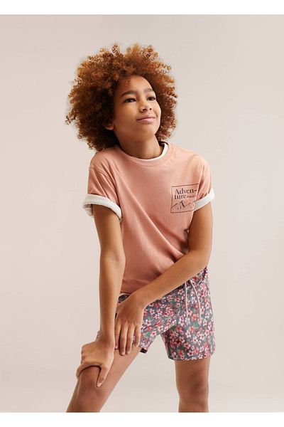 MANGO Kids Costum de baie maro pentru copii