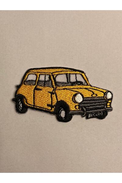 StüdyoÜmitTişört رقعة ميني كوبر - مع تفاصيل الأسلحة والجينز (6.3x3.5 سم)