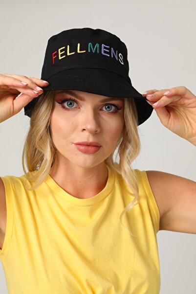 FELLMENS Μαύρο καπέλο Unisex Bucket