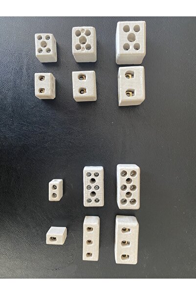 ATILIM 100 Adet - 4 No 2'li Porselen Klemens 25mm