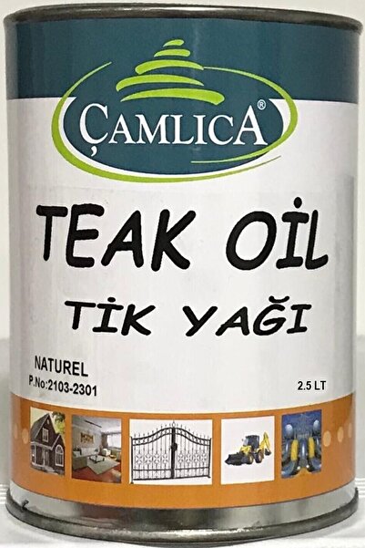 Çamlıca Boya 1. Sınıf Teak Oil (tik Yağı) 2.5 Litre