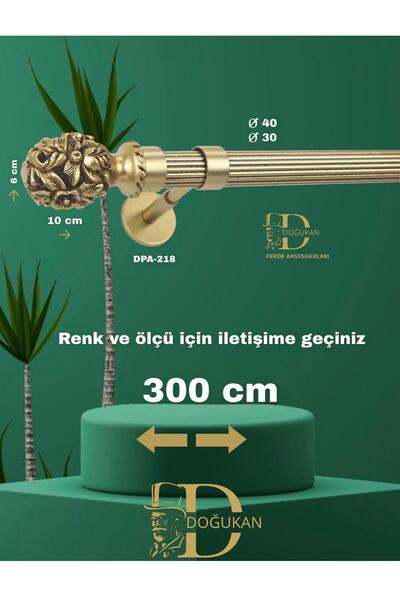 Doğukan perde aksesuarları Dm 218 Özel Tasarım Varak Rustik Perde Askısı Mode...