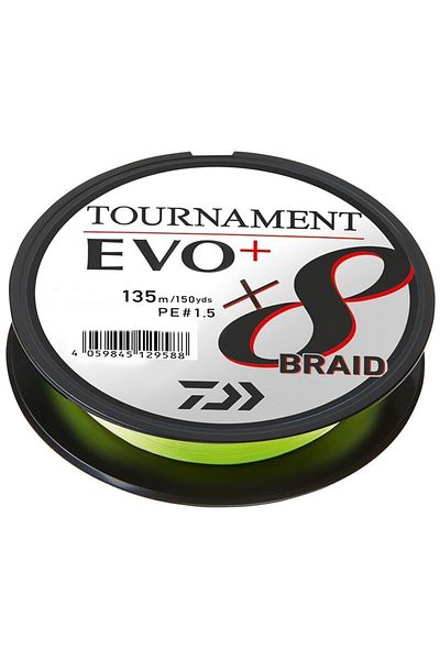 daiwa Turneu Evo+ 8b Chartreuse Fir de pescuit 135 Mt 0,18 Mm
