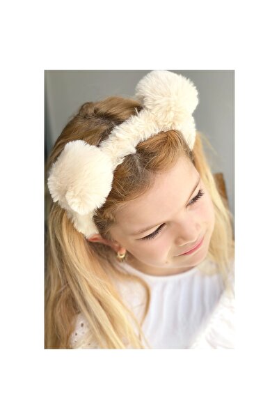 QUEEN AKSESUAR Pompon de pluș cu păr pufos Coroana pentru copii Pompon Coroan...