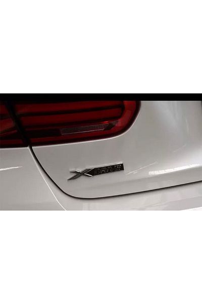 idealaksesuar شعار سيارة Bmw X Drive Trunk Lettering شعار السيارة شعار ملصق معدني أسود - شعار معدني لإكسسوارات السيارات