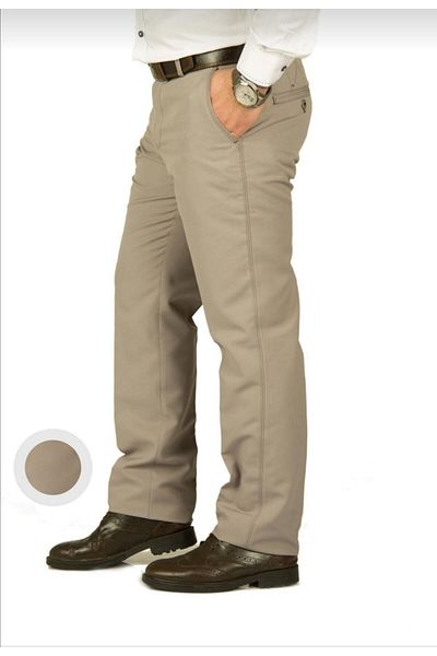 seval moda Men's Classic Cut Open Summer Color Linen Pants