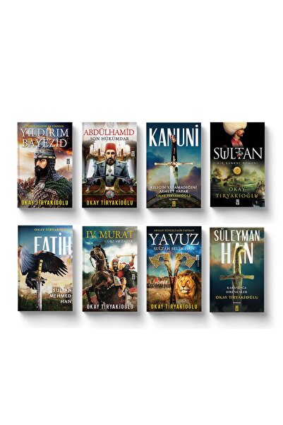 Timaş Yayınları Okay Tiryakioğlu Osmanlı Sultanları Seti (8 Kitap)
