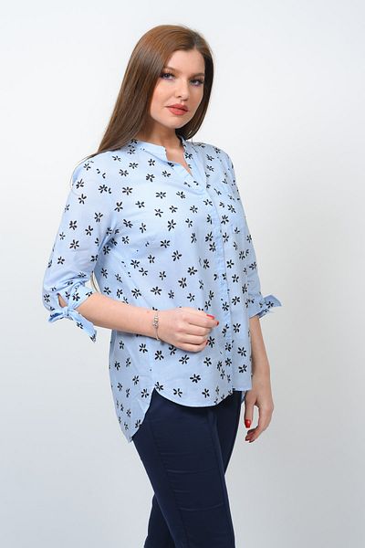 TUSSE Cămașă din bumbac cu model de margarete colorate, trei sferturi, mărime mare