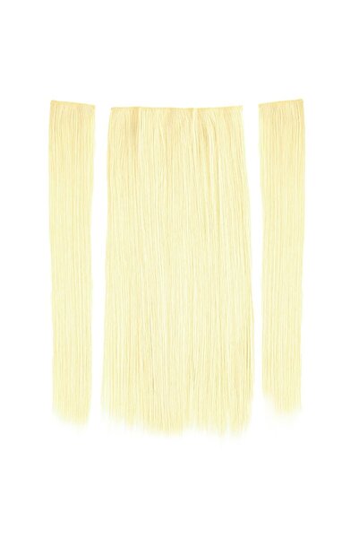 Marpessa Fiber Sentetik Düz Yarım Ay + 2 Yan Çıt Çıt - Platin