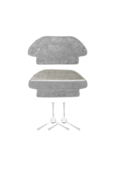 robotyedek Mop de schimb compatibil Viomi Se și perie laterală - Set de 4 piese