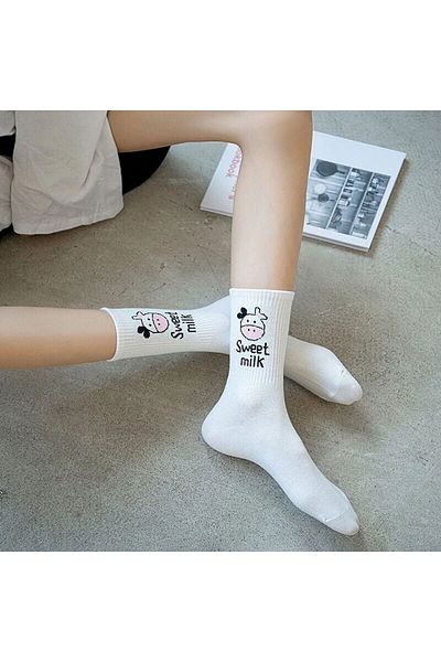 Color Socks Κάλτσες με σχέδιο γλυκού γάλακτος