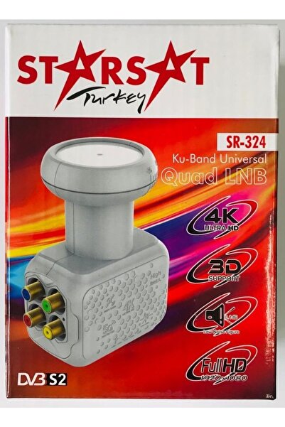 STARSAT Hastel Dörtlü Lnb 4'lü Gold Başlıklı Full Hd 1080 4k 1