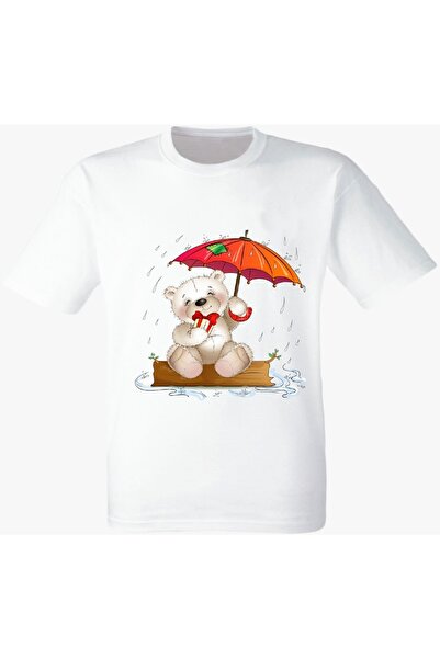 YAPO TİCARET Sa medvedićem bela majica