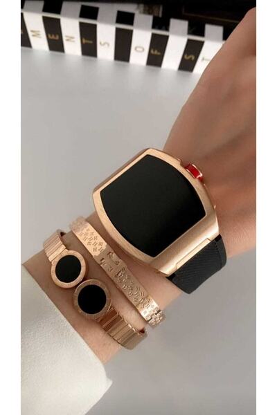 pullmarkt Unisex Dokunmatik Kadın Kol Saati Saatleri